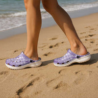 Hawaii Breadfruit Palaka Clogs Shoes Poni Maile Lei - Polynesian Pride
