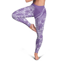 Hawaii Breadfruit Palaka Leggings Poni Maile Lei - Polynesian Pride