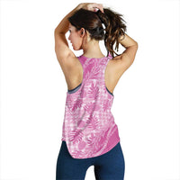 Hawaii Breadfruit Palaka Women Racerback Tank Omaomao Ulaula Maile Lei LT9 - Polynesian Pride