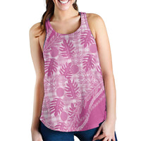 Hawaii Breadfruit Palaka Women Racerback Tank Omaomao Ulaula Maile Lei LT9 - Polynesian Pride
