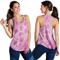 Hawaii Breadfruit Palaka Women Racerback Tank Omaomao Ulaula Maile Lei LT9 - Polynesian Pride