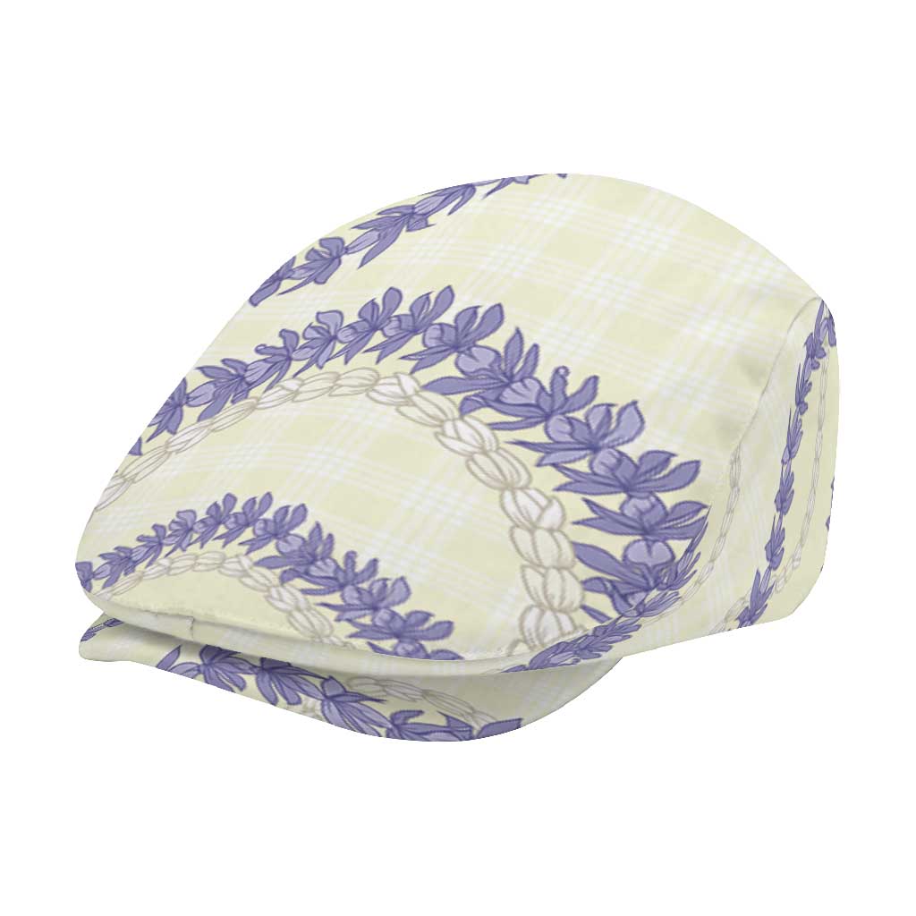 Hawaii Honohono Palaka Motifs Jeff Hat Hawaiian Orchid Lei LT14 - Polynesian Pride
