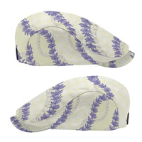 Hawaii Honohono Palaka Motifs Jeff Hat Hawaiian Orchid Lei LT14 - Polynesian Pride