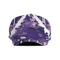 Hawaii Japanese Culture Purple Jeff Hat Spring Cranes Aloha Pattern