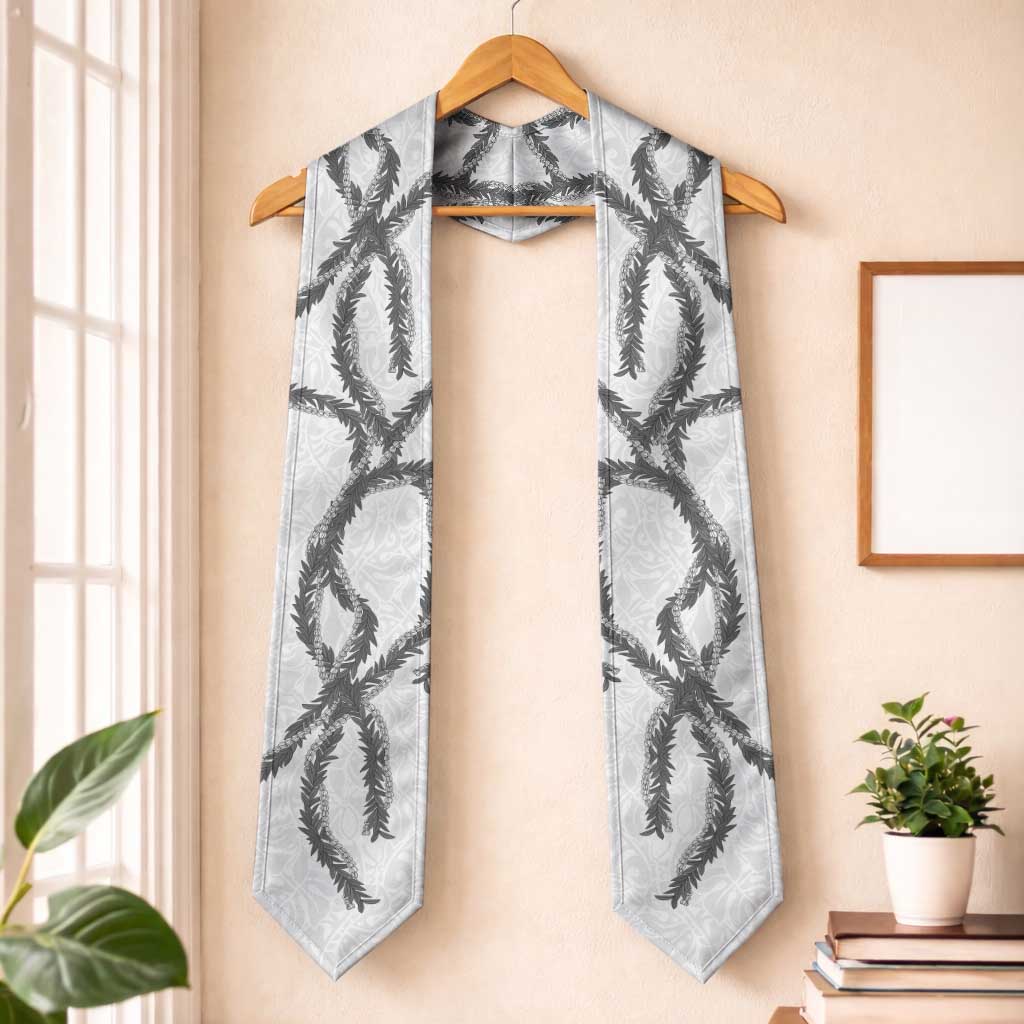 Hawaii Maile Lei Graduation Stole Aloha The Grey Color