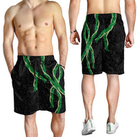 Hawaii Maile Lei Shorts for Men Aloha Black Color