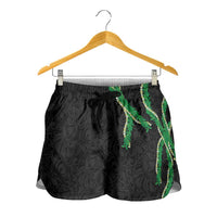 Hawaii Maile Lei Shorts for Women Aloha Black Color