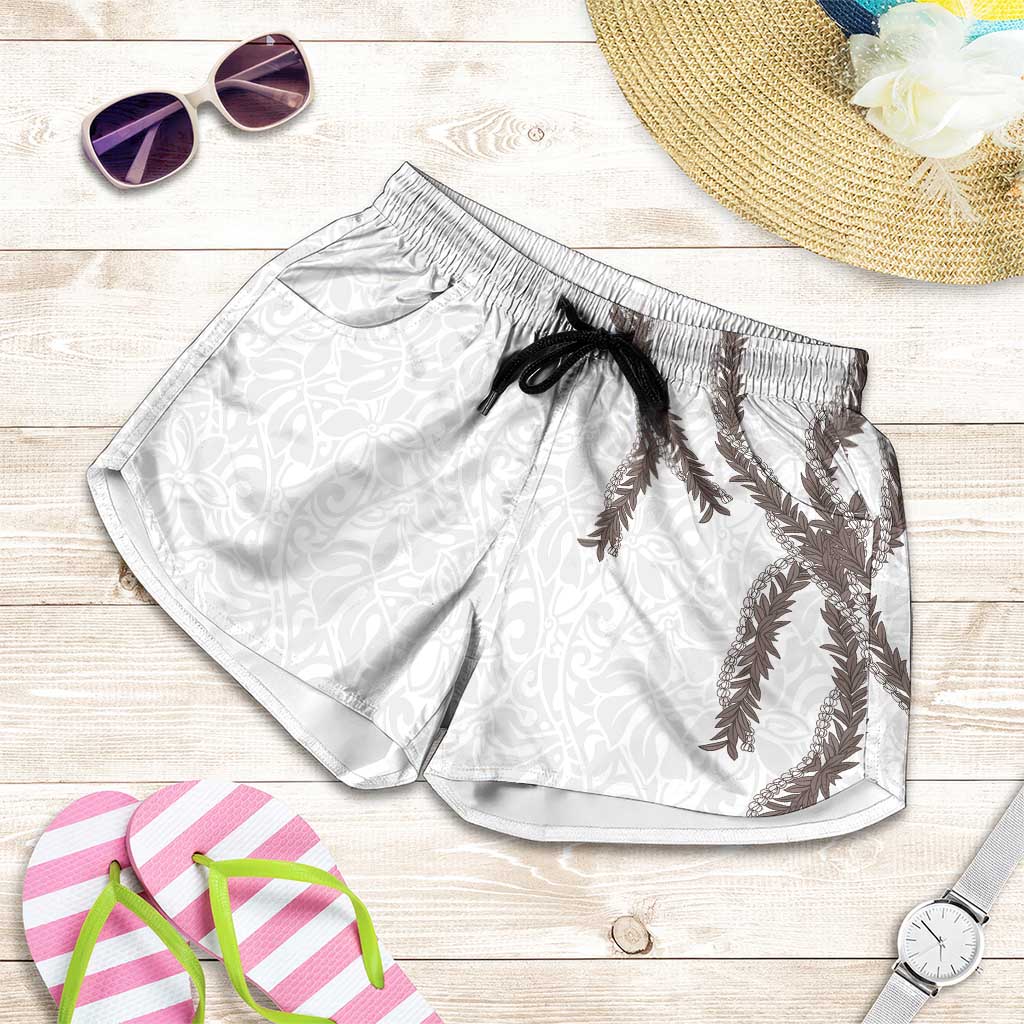 Hawaii Maile Lei Shorts for Women Aloha The Grey Color