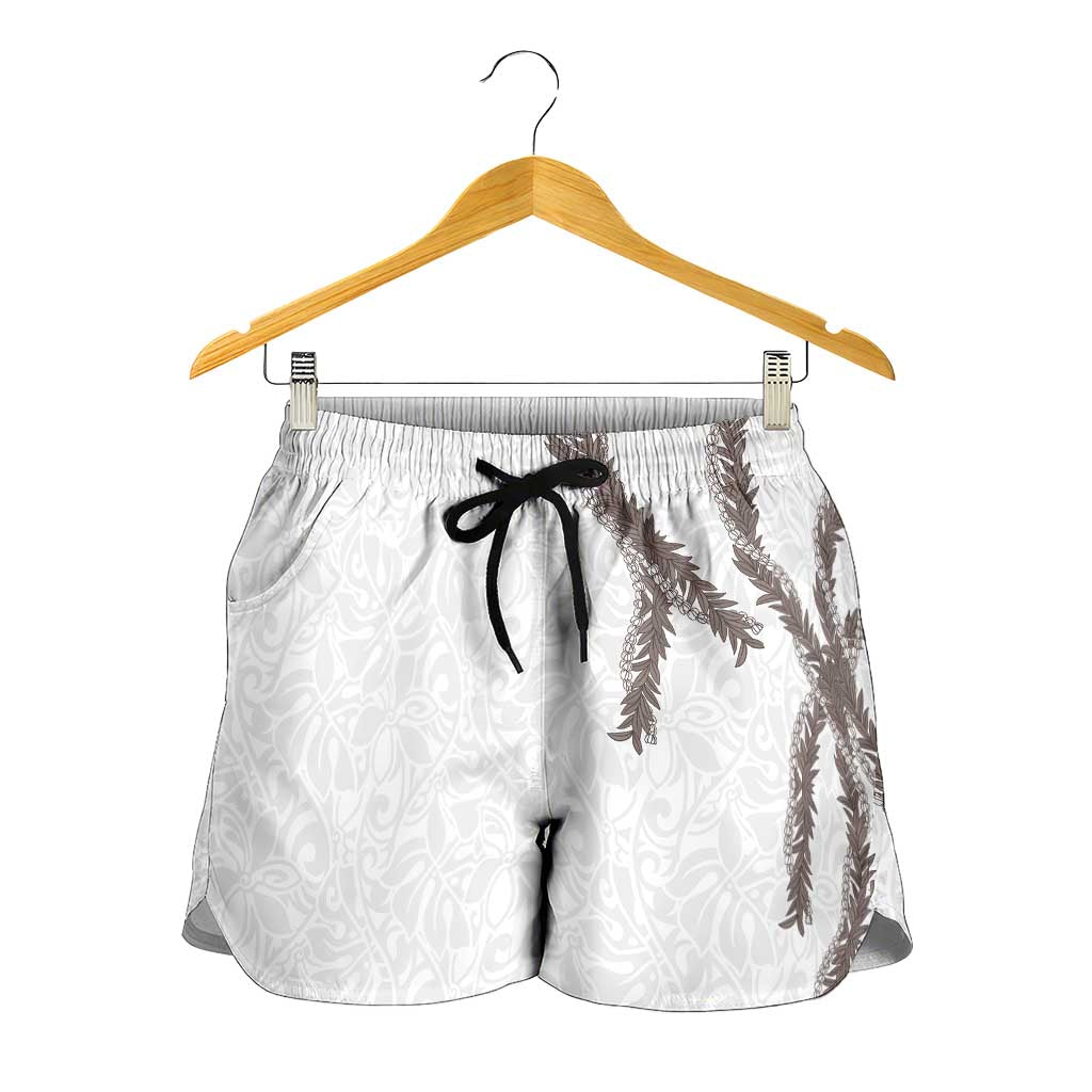 Hawaii Maile Lei Shorts for Women Aloha The Grey Color