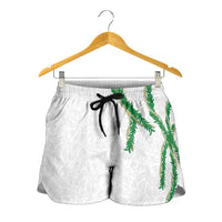 Hawaii Maile Lei Shorts for Women Aloha White Color