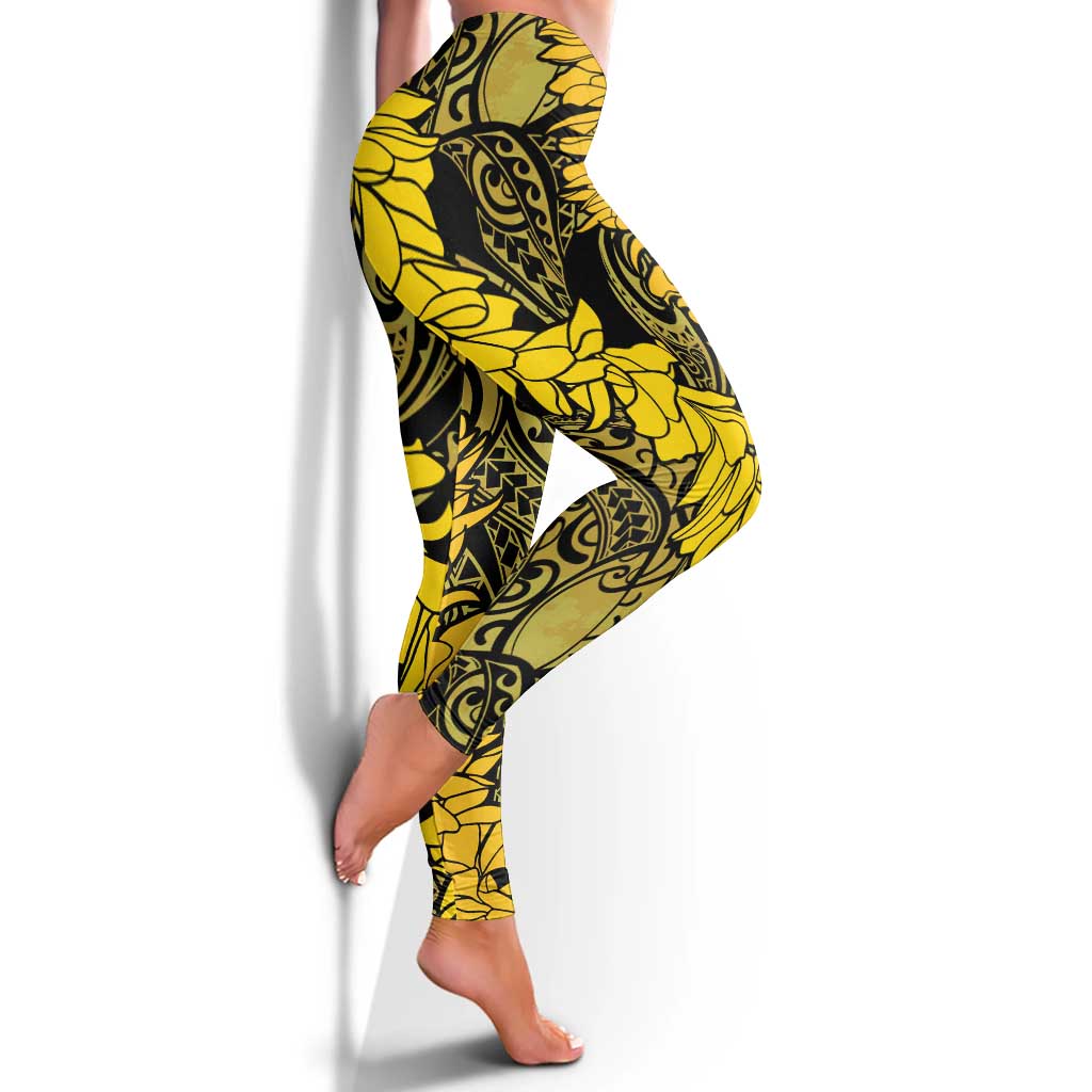 Hawaii Oahu Ilima Lei Leggings