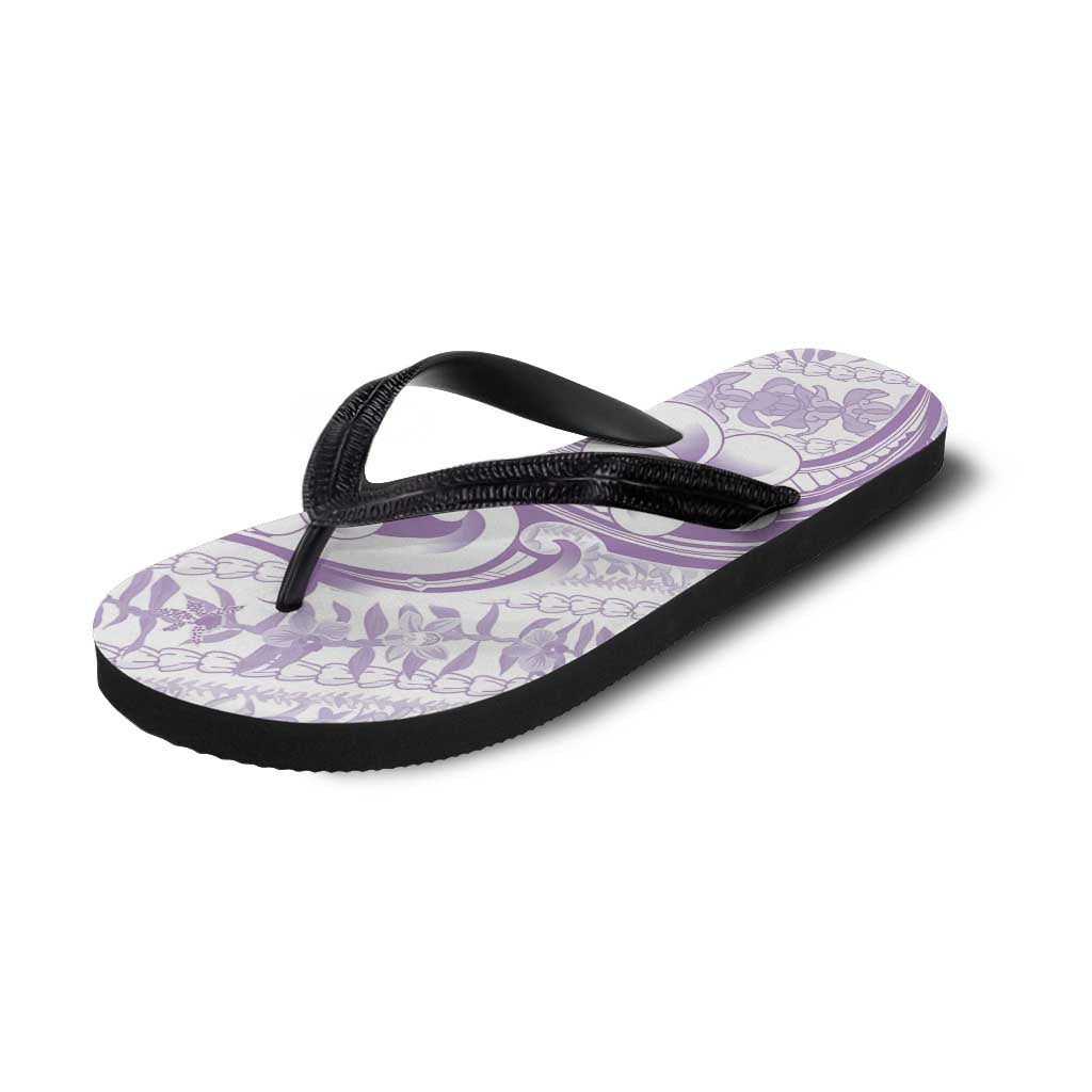 Hawaii Plumeria Lokelani Pikake Lei Flip Flops Poni Polynesian Tattoo LT9 - Polynesian Pride