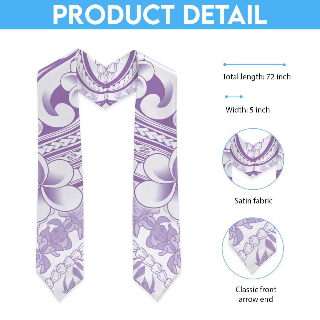 Hawaii Plumeria Lokelani Pikake Lei Graduation Stole Poni Polynesian Tattoo