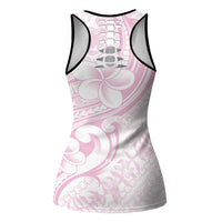 Hawaii Plumeria Lokelani Pikake Lei Hollow Tank Top Poni Mama Polynesian Tattoo LT9 - Polynesian Pride