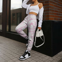 Hawaii Plumeria Lokelani Pikake Lei Jogger Pants Poni Mama Polynesian Tattoo