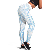 Hawaii Plumeria Lokelani Pikake Lei Leggings Uliuli Polynesian Tattoo LT9 - Polynesian Pride