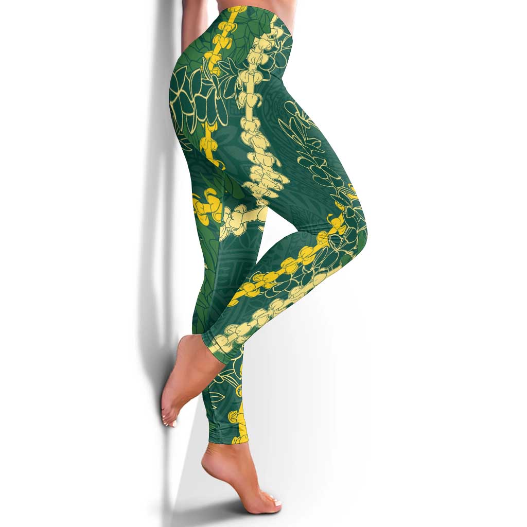 Hawaii Puakenikeni - Maile Lei Leggings Sage Green