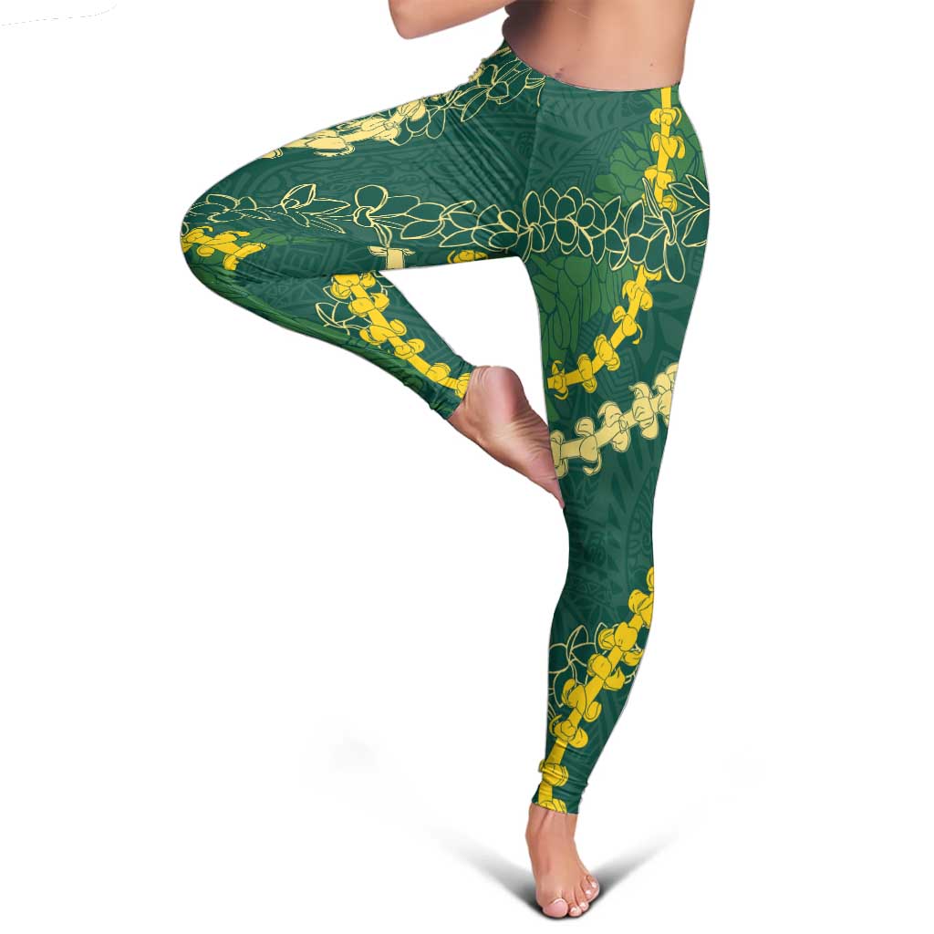 Hawaii Puakenikeni - Maile Lei Leggings Sage Green
