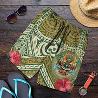 Hawaii Tiki Mask Shorts for Men Mele Kalikimaka i Iulai!