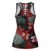 Hawaii Tiki Surfing Hollow Tank Top Mele Kalikimaka i Iulai! LT9 - Polynesian Pride
