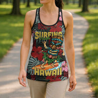 Hawaii Tiki Surfing Hollow Tank Top Mele Kalikimaka i Iulai! LT9 - Polynesian Pride