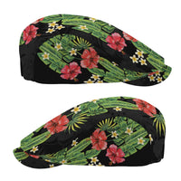 Hawaiian Hibiscus Plumeria Jeff Hat Tropical Leaves