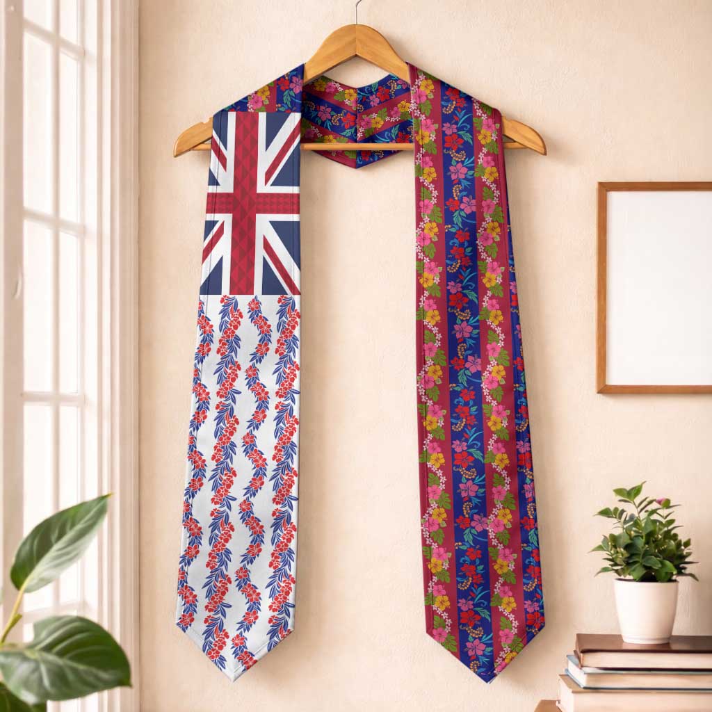 Hawaiian Lei Graduation Stole National Flag Striped Style