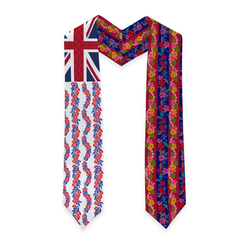 Hawaiian Lei Graduation Stole National Flag Striped Style