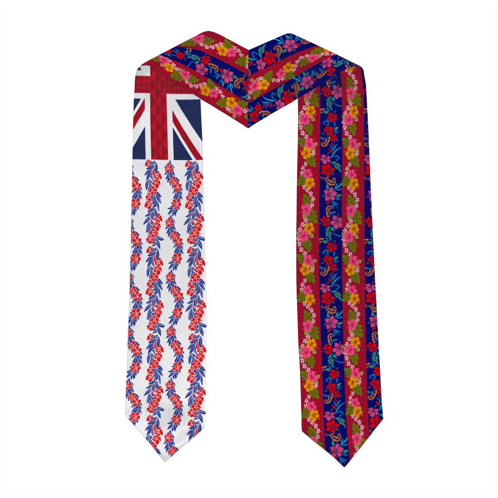 Hawaiian Lei Graduation Stole National Flag Striped Style