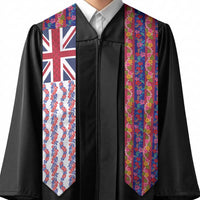 Hawaiian Lei Graduation Stole National Flag Striped Style