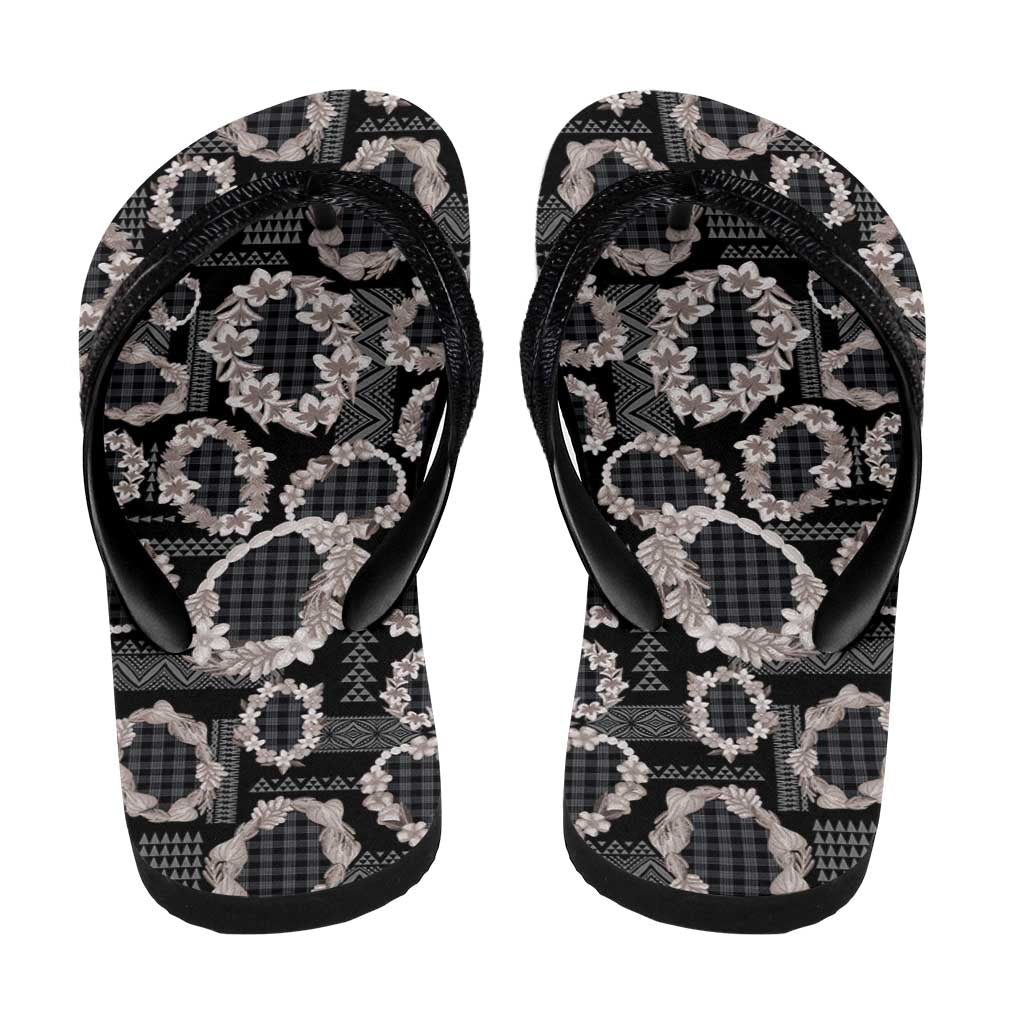 Hawaiian Leis Flip Flops Kakau Tattoos and Palaka Pastel Grayscale