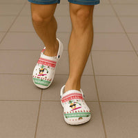 Hawaiian Mele Kalikimaka Clogs Shoes Funny Pineapple Surfing with Map Christmas Stripe Elements LT03 - Polynesian Pride