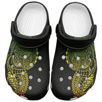 Hawaiian Traditional Tattoos Clogs Shoes Kakau Tribal Tropical Plant Motif Kanaka Maoli Flag Color Inspired