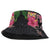 Hawaiian Tropical Plants Turtle and Shark Bucket Hat Polynesian Art Tattoo - Polynesian Pride