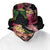 Hawaiian Tropical Plants Turtle and Shark Bucket Hat Polynesian Art Tattoo - Polynesian Pride