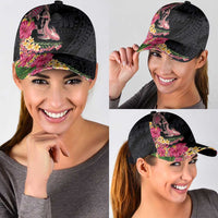 Hawaiian Tropical Plants Turtle and Shark Classic Cap Polynesian Art Tattoo LT03