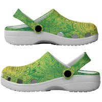 Hawaiian Turtles and Leis Clogs Shoes Tribal Kakau Pattern Fresh Summer Vibe LT03 - Polynesian Pride