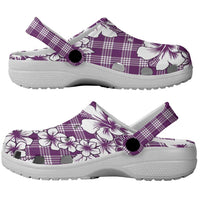 Hibiscus Pakala Sweetie Purple Clogs Shoes Tropical Floral Stylized - Polynesian Pride