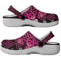 Humpback Whale Matariki New Zealand Clogs Shoes NZ Maori Paikea Poutama Luxury Pink