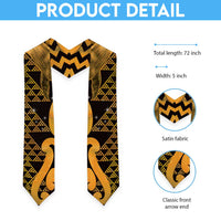 Humpback Whale Matariki New Zealand Graduation Stole NZ Maori Paikea Poutama Luxury Gold