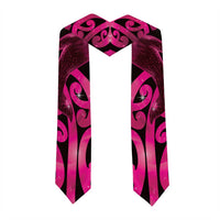 Humpback Whale Matariki New Zealand Graduation Stole NZ Maori Paikea Poutama Luxury Pink