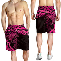 Humpback Whale Matariki New Zealand Shorts for Men NZ Maori Paikea Poutama Luxury Pink
