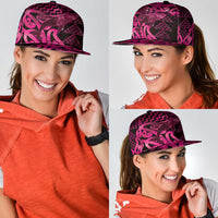Humpback Whale Matariki New Zealand Snapback Cap NZ Maori Paikea Poutama Luxury Pink LT14 - Polynesian Pride