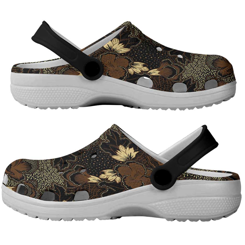 Javanese Batik Semen Clogs Shoes Indonesian Traditional Pattern