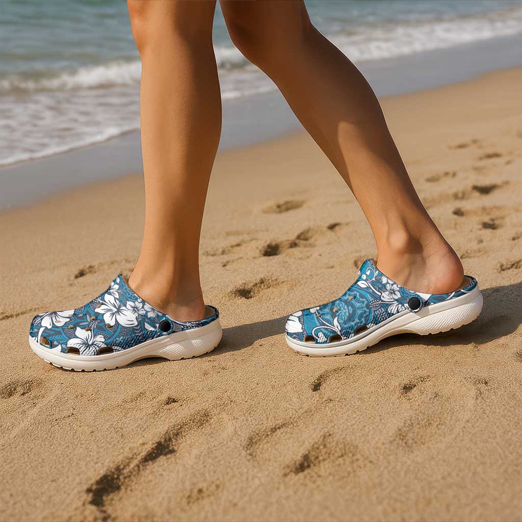 Karakarawa Bula Fiji Clogs Shoes Fijian Tapa Seamless Hibiscus - Polynesian Pride