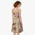 Khaki Palaka Hawaii Cowboy Midi Dress Puakenikeni Lei Paniolo Papale Seamless Vibes - Polynesian Pride