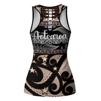 Kia Ora New Zealand Hollow Tank Top Aotearoa Proud Maori With Silver Fern - Polynesian Pride