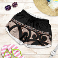 Kia Ora New Zealand Shorts for Women Aotearoa Proud Maori With Silver Fern - Polynesian Pride