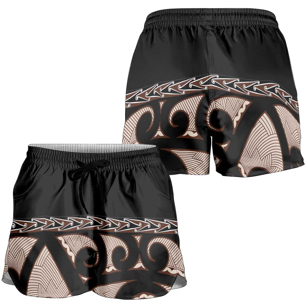Kia Ora New Zealand Shorts for Women Aotearoa Proud Maori With Silver Fern - Polynesian Pride