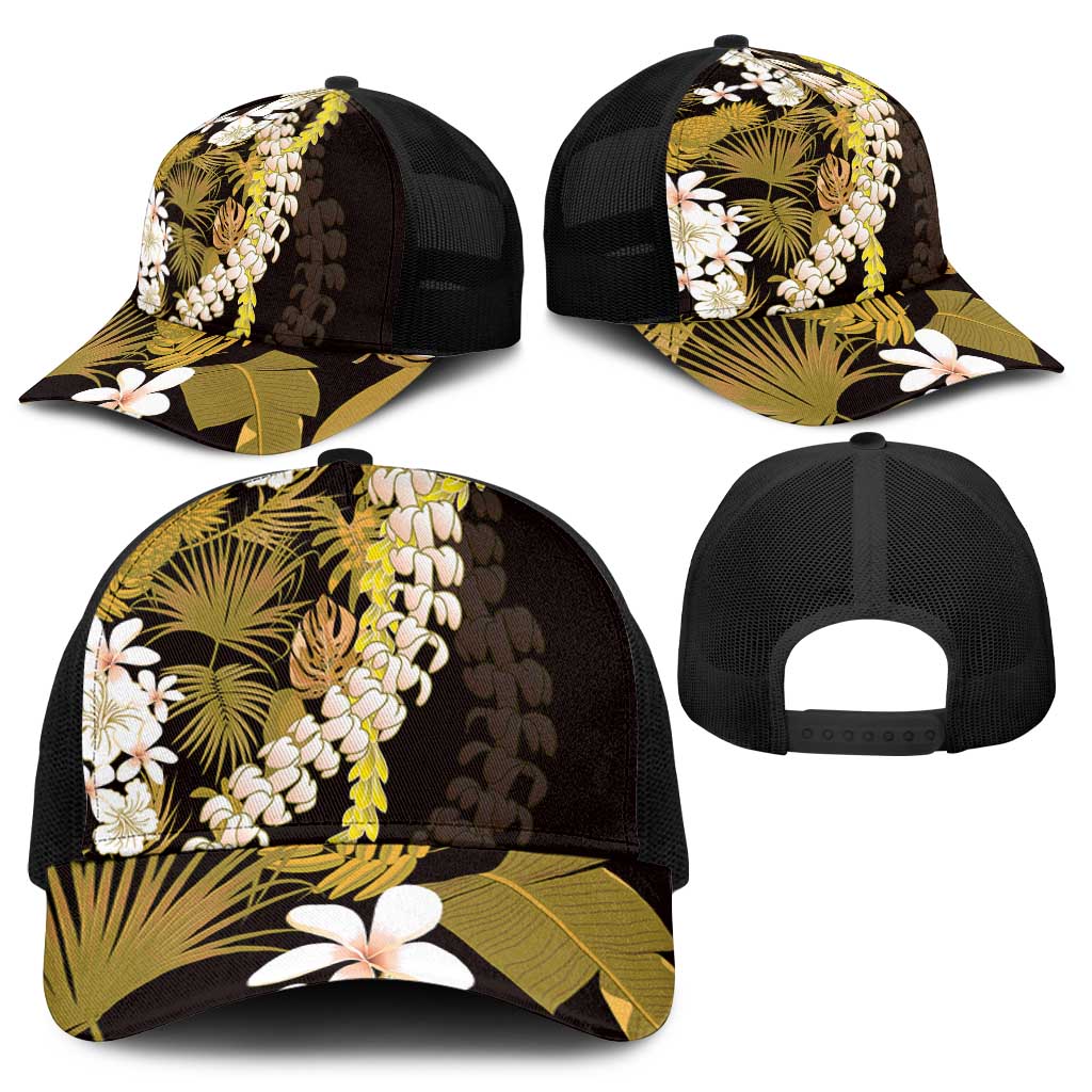 Kula Aloha Hawaii Lei Baseball Net Cap Tropical Flowers Elegant Vibe - Polynesian Pride